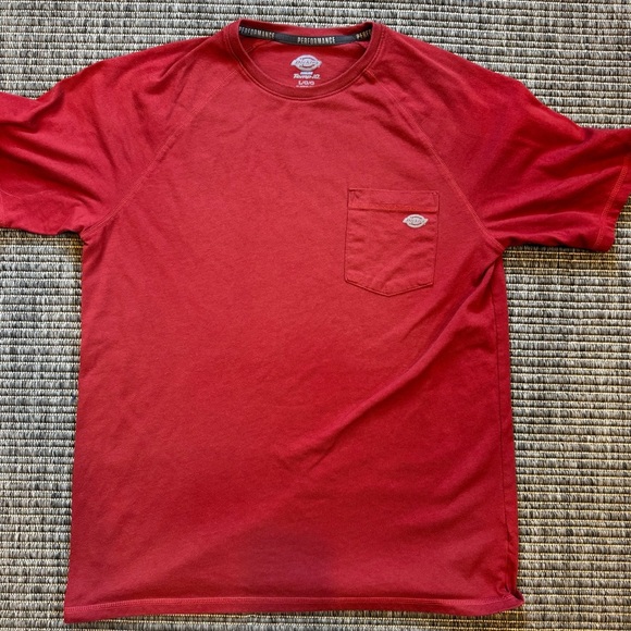 Dickies Cooling Temp- iQ Red Short Sleeve Tee - Picture 1 of 3